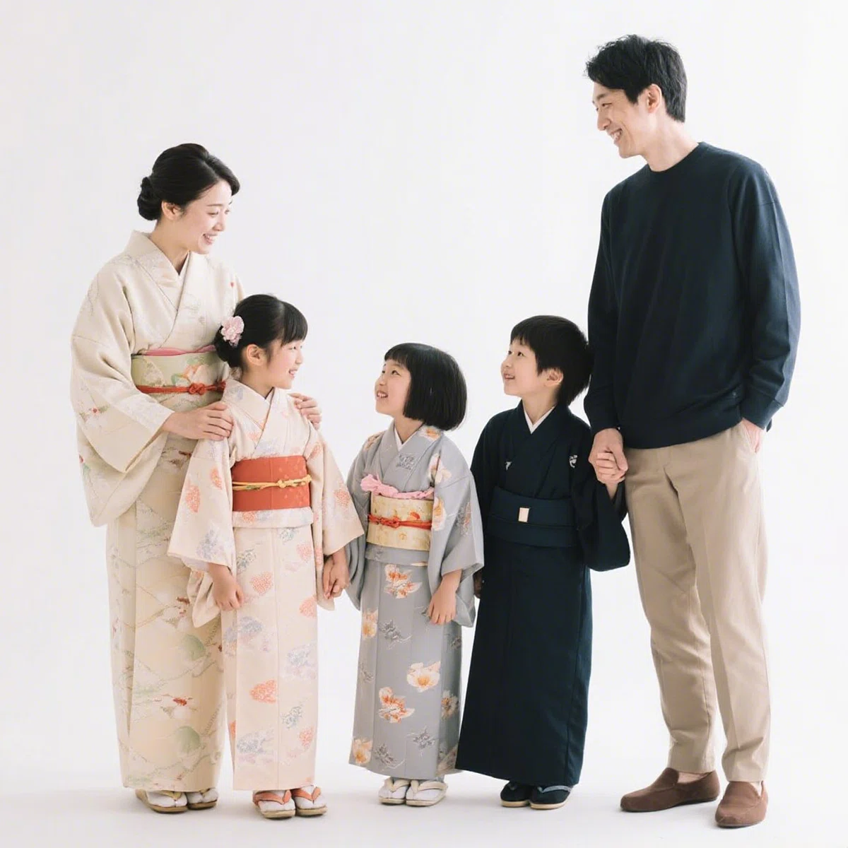 写真撮影が苦手というパパも家族だけなら大丈夫